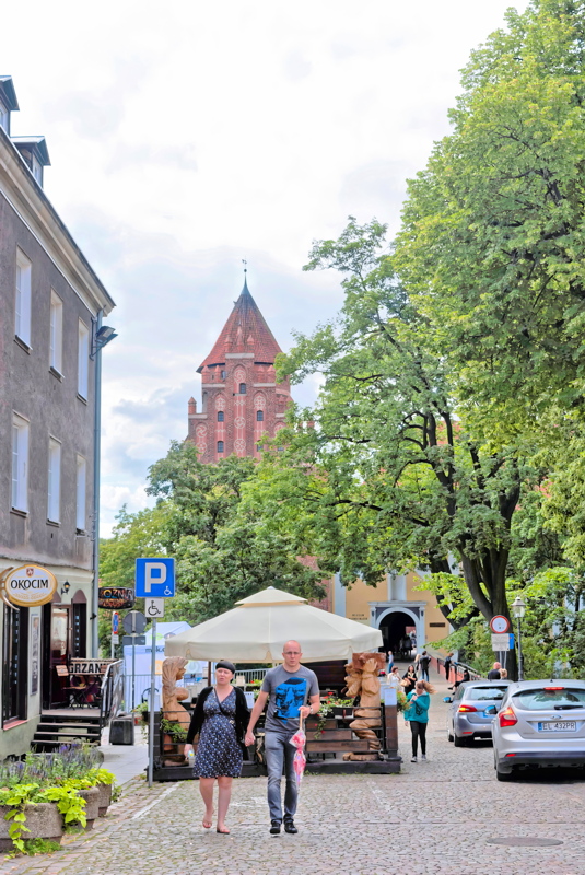 8 - The Castle of the Warmian Chapter rising above the historic streetscape of Olsztyn